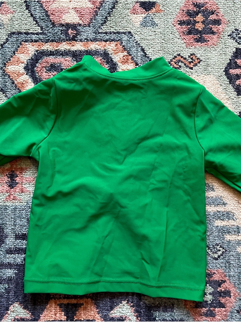 Primary Green Baby Rash Guard 6-12mo - Picture 2 of 3